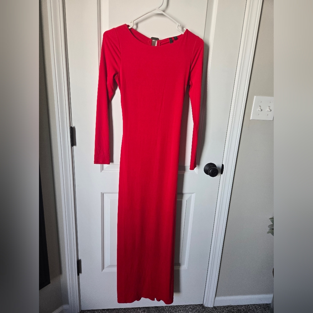 Guess Red Long Sleeve Dress Sz XS
